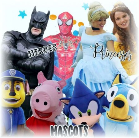 Mascots Princesses Heros Hire Devon Cornwall